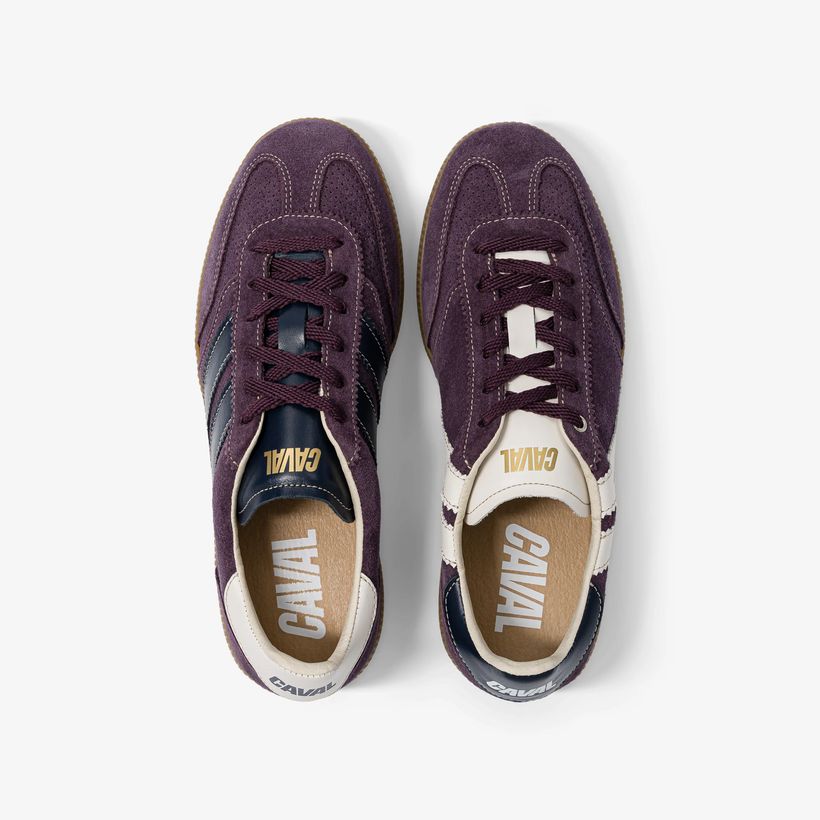 Baskets en cuir certifié | prune "mystic twilight pulse" - Caval