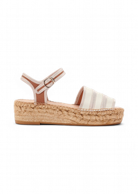 Espadrilles en cuir certifié | beige
