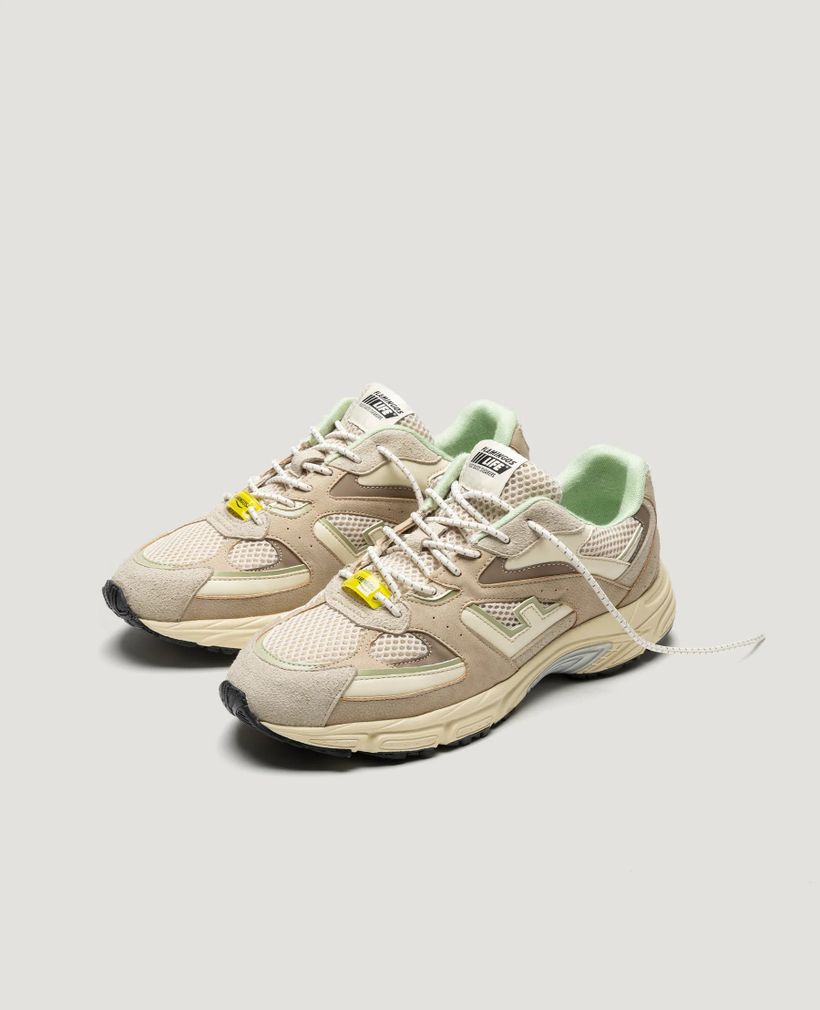 Baskets vegan | écru "wairoa stone matcha" - Flamingos Life