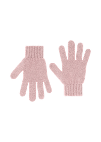 Gant en laine merinos recyclées | rose "merino wool gloves - faded pink"