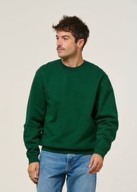 Sweat oversize en coton bio | vert forêt