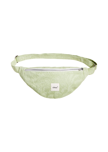 Banane made in france en coton upcyclé | vert "jacquard vert"" - Chou²