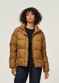 Doudoune en matière recyclée | marron "silent down jkt - drbn"