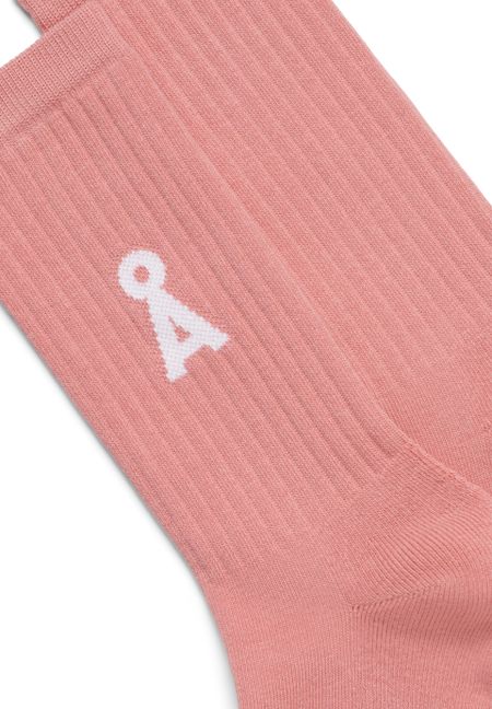 Chaussettes en coton biologique | rose "saamus bold - dark peony" - Armedangels