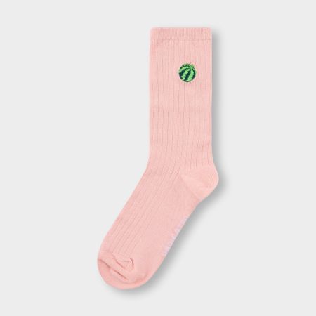 Rib socks knivsta water melon silver pink - silver pink - Dedicated